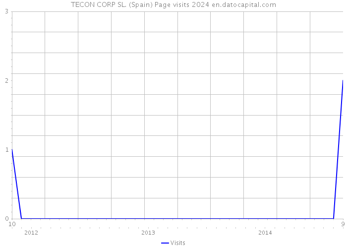 TECON CORP SL. (Spain) Page visits 2024 