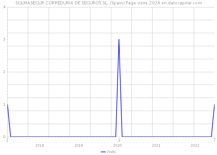 SOLMASEGUR CORREDURIA DE SEGUROS SL. (Spain) Page visits 2024 