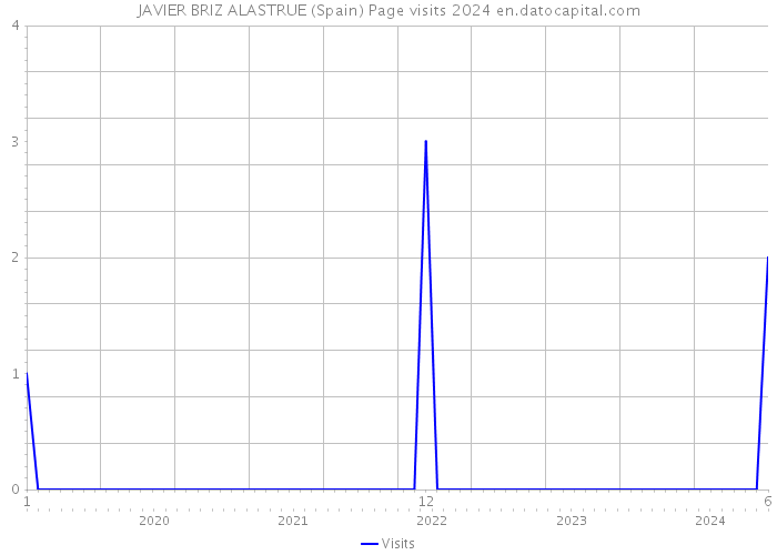 JAVIER BRIZ ALASTRUE (Spain) Page visits 2024 