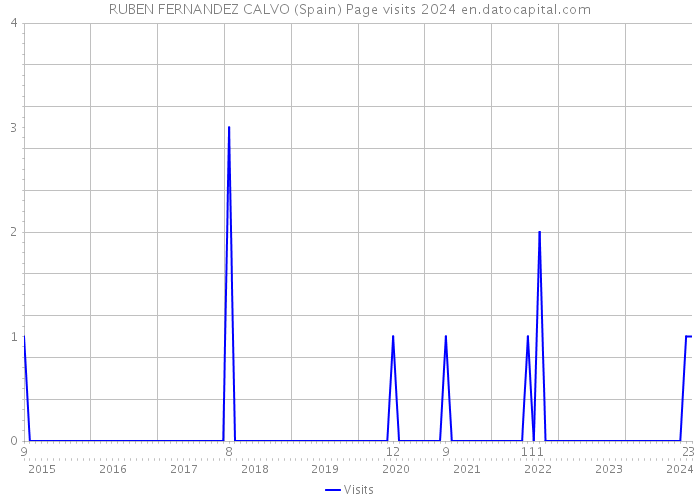 RUBEN FERNANDEZ CALVO (Spain) Page visits 2024 