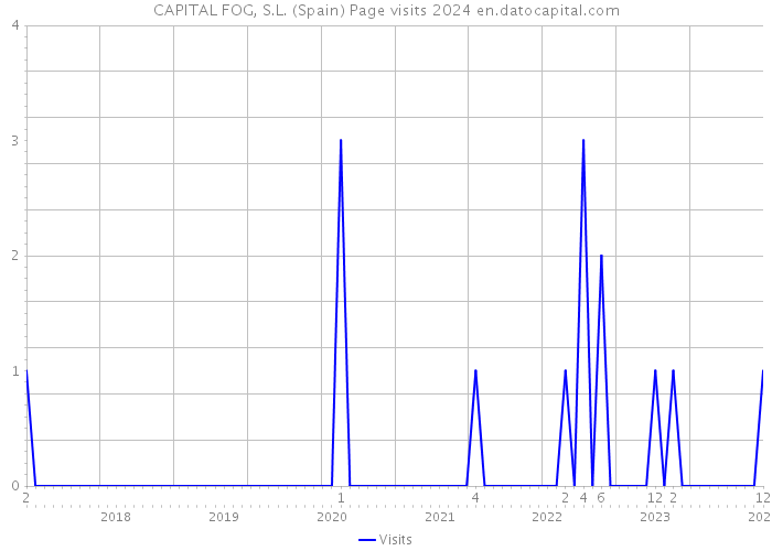 CAPITAL FOG, S.L. (Spain) Page visits 2024 