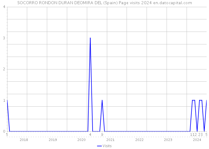 SOCORRO RONDON DURAN DEOMIRA DEL (Spain) Page visits 2024 