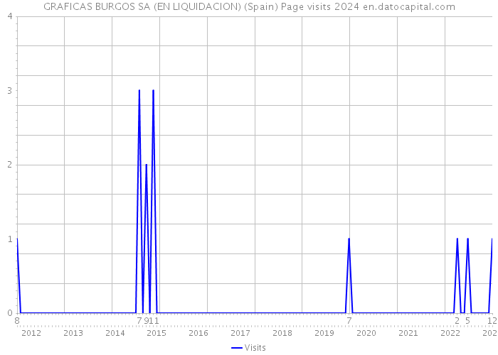 GRAFICAS BURGOS SA (EN LIQUIDACION) (Spain) Page visits 2024 