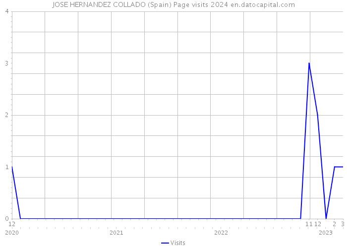 JOSE HERNANDEZ COLLADO (Spain) Page visits 2024 