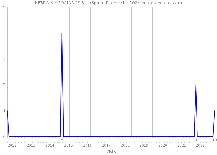 NEBRO & ASOCIADOS S.L. (Spain) Page visits 2024 