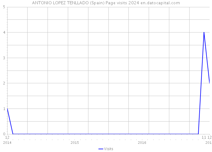 ANTONIO LOPEZ TENLLADO (Spain) Page visits 2024 
