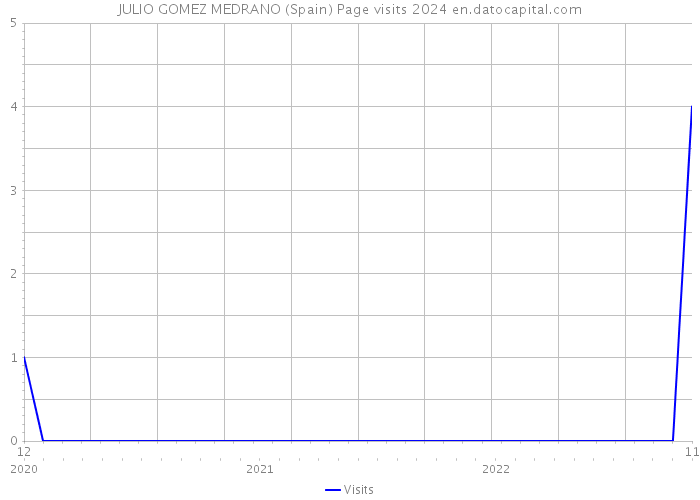 JULIO GOMEZ MEDRANO (Spain) Page visits 2024 