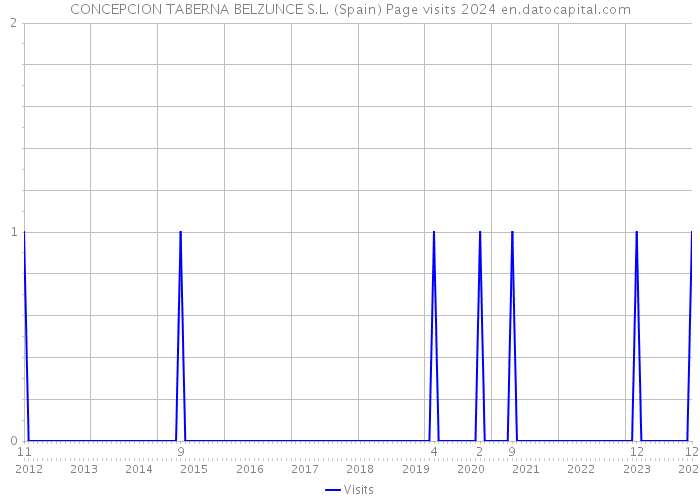 CONCEPCION TABERNA BELZUNCE S.L. (Spain) Page visits 2024 