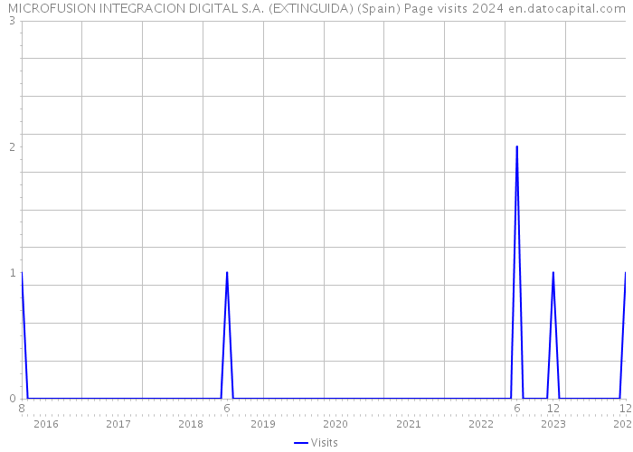 MICROFUSION INTEGRACION DIGITAL S.A. (EXTINGUIDA) (Spain) Page visits 2024 