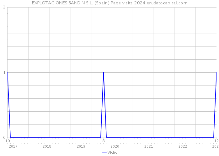 EXPLOTACIONES BANDIN S.L. (Spain) Page visits 2024 