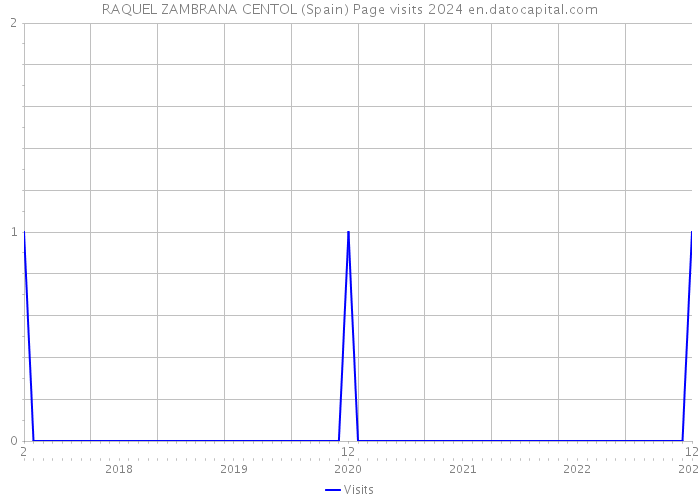 RAQUEL ZAMBRANA CENTOL (Spain) Page visits 2024 