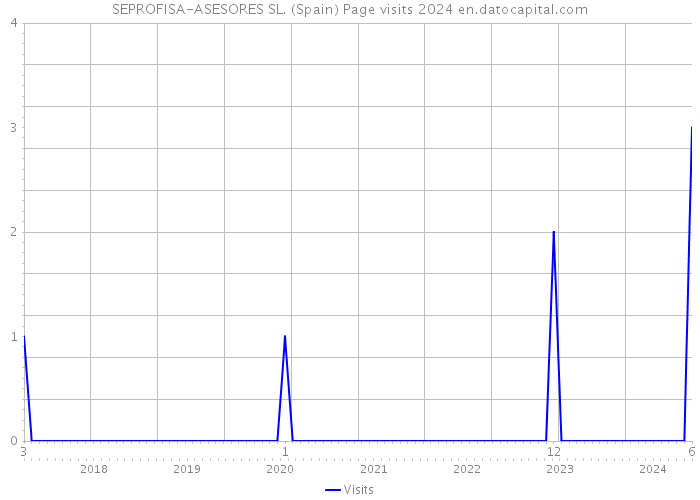 SEPROFISA-ASESORES SL. (Spain) Page visits 2024 