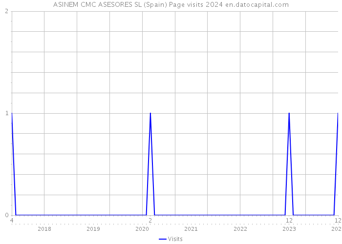 ASINEM CMC ASESORES SL (Spain) Page visits 2024 