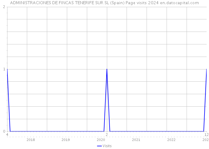 ADMINISTRACIONES DE FINCAS TENERIFE SUR SL (Spain) Page visits 2024 