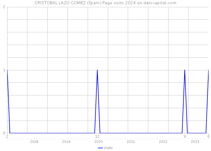 CRISTOBAL LAZO GOMEZ (Spain) Page visits 2024 