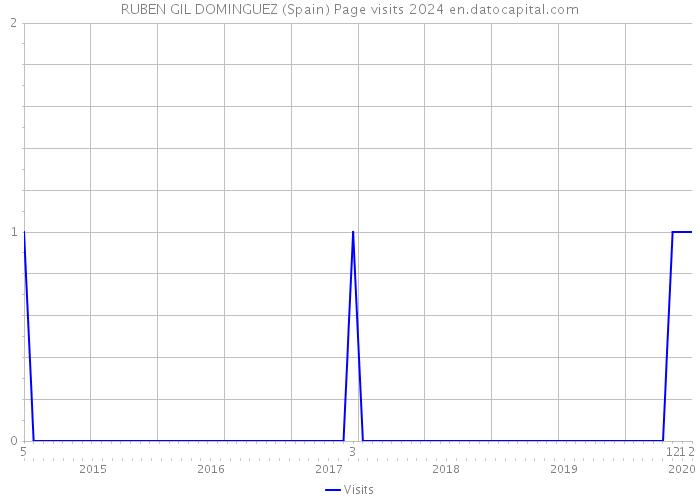 RUBEN GIL DOMINGUEZ (Spain) Page visits 2024 