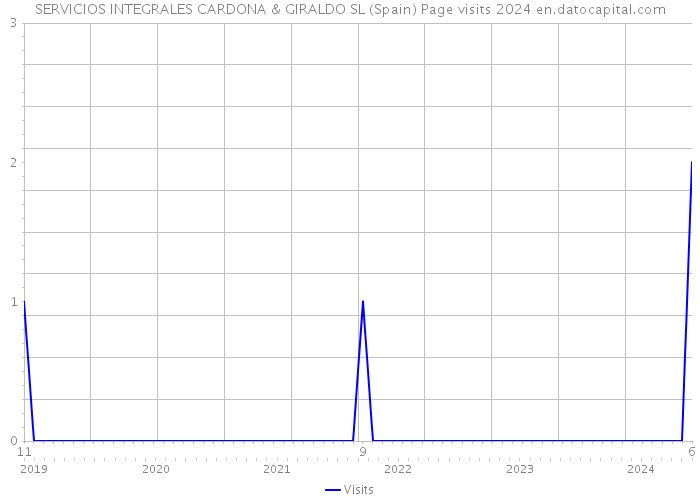 SERVICIOS INTEGRALES CARDONA & GIRALDO SL (Spain) Page visits 2024 