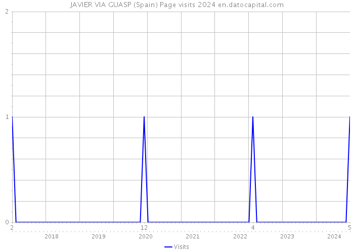 JAVIER VIA GUASP (Spain) Page visits 2024 