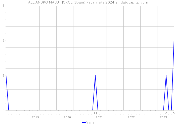 ALEJANDRO MALUF JORGE (Spain) Page visits 2024 