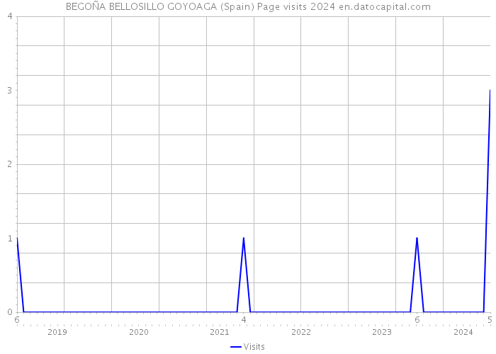 BEGOÑA BELLOSILLO GOYOAGA (Spain) Page visits 2024 