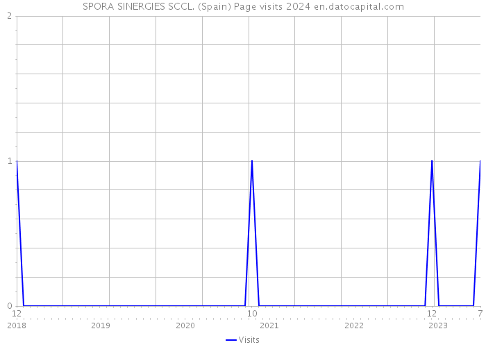 SPORA SINERGIES SCCL. (Spain) Page visits 2024 
