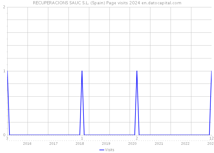 RECUPERACIONS SAUC S.L. (Spain) Page visits 2024 