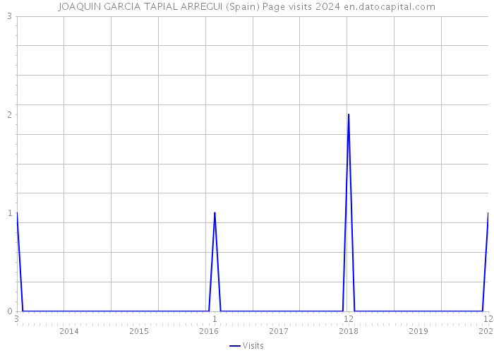 JOAQUIN GARCIA TAPIAL ARREGUI (Spain) Page visits 2024 