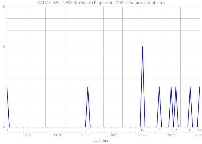 CALVIA WELLNESS SL (Spain) Page visits 2024 