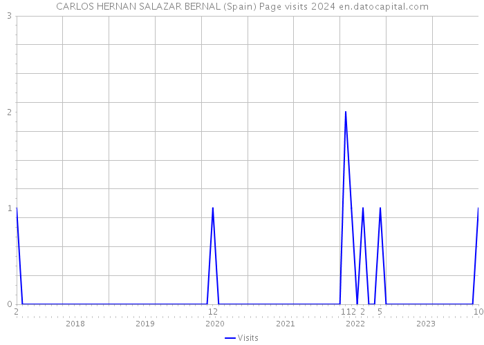 CARLOS HERNAN SALAZAR BERNAL (Spain) Page visits 2024 