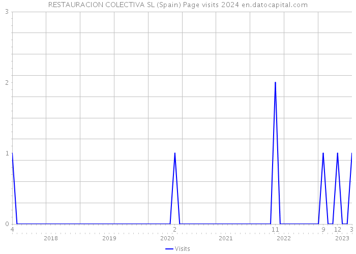 RESTAURACION COLECTIVA SL (Spain) Page visits 2024 