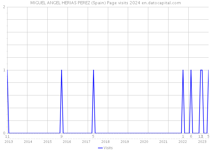 MIGUEL ANGEL HERIAS PEREZ (Spain) Page visits 2024 