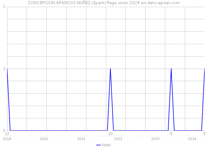 CONCEPCION APARICIO NUÑEZ (Spain) Page visits 2024 