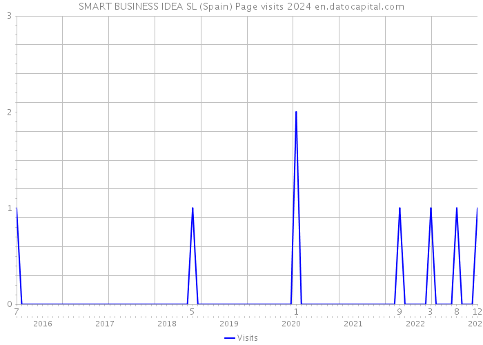 SMART BUSINESS IDEA SL (Spain) Page visits 2024 