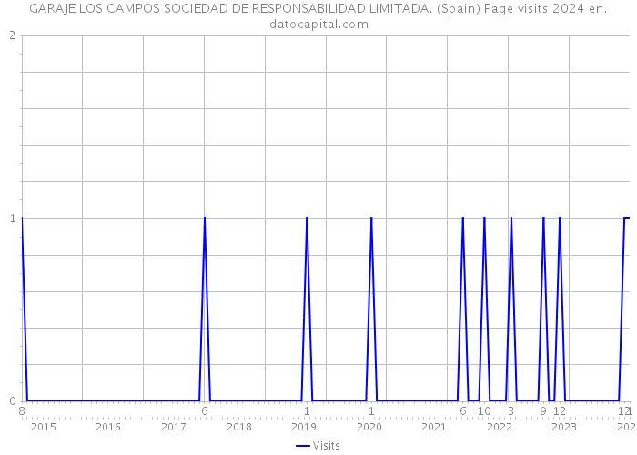 GARAJE LOS CAMPOS SOCIEDAD DE RESPONSABILIDAD LIMITADA. (Spain) Page visits 2024 