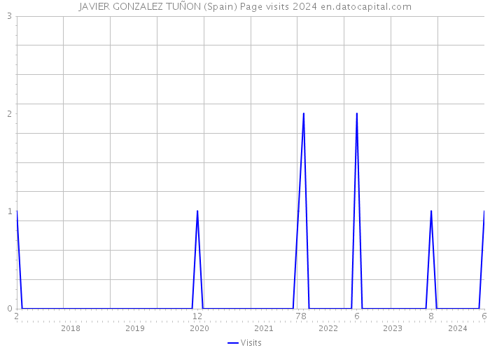 JAVIER GONZALEZ TUÑON (Spain) Page visits 2024 