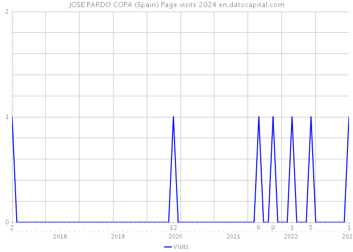 JOSE PARDO COPA (Spain) Page visits 2024 