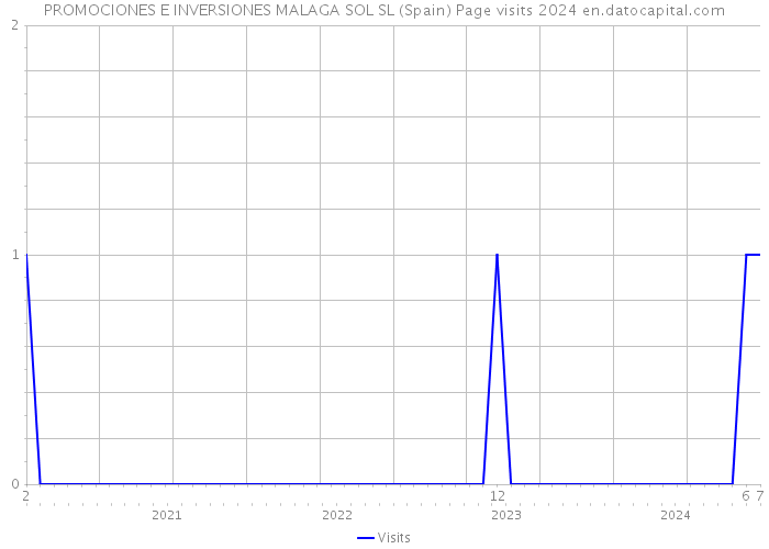 PROMOCIONES E INVERSIONES MALAGA SOL SL (Spain) Page visits 2024 