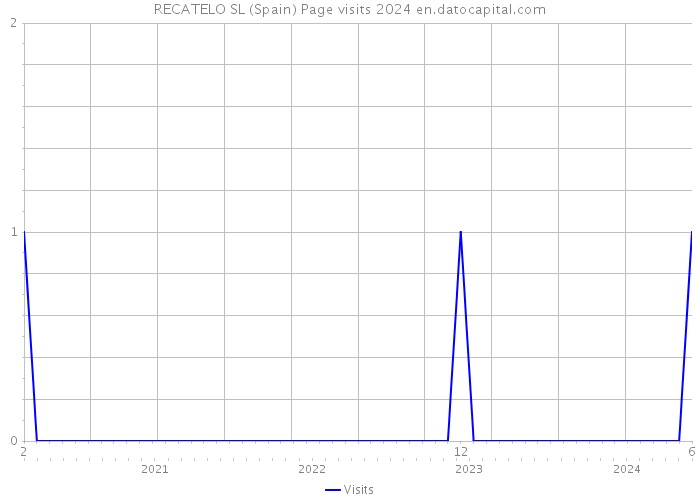 RECATELO SL (Spain) Page visits 2024 