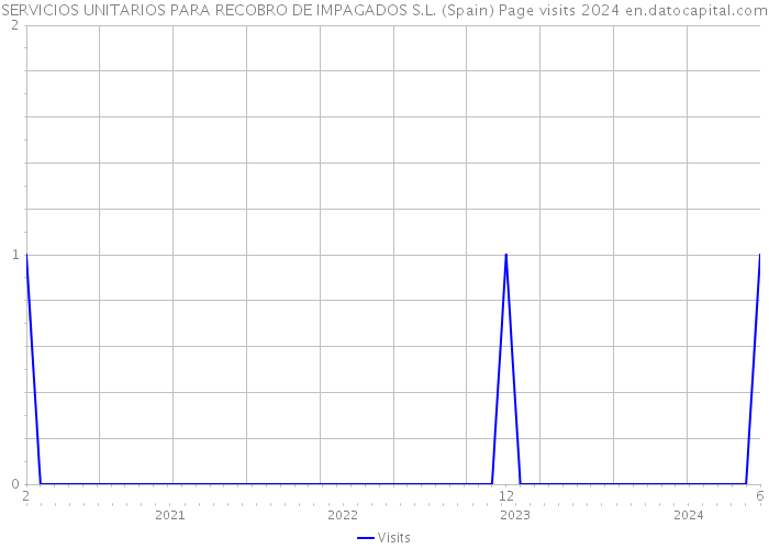 SERVICIOS UNITARIOS PARA RECOBRO DE IMPAGADOS S.L. (Spain) Page visits 2024 