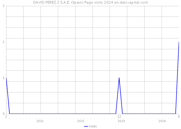 DAVID PEREZ Z S.A.E. (Spain) Page visits 2024 