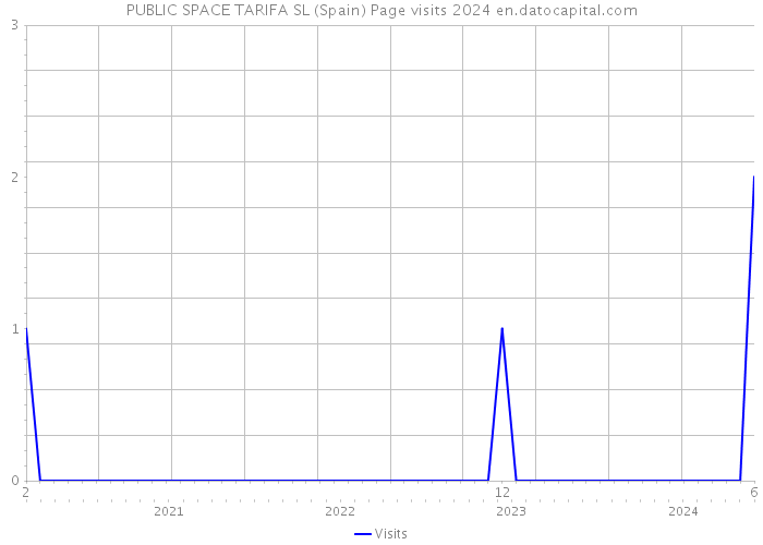 PUBLIC SPACE TARIFA SL (Spain) Page visits 2024 