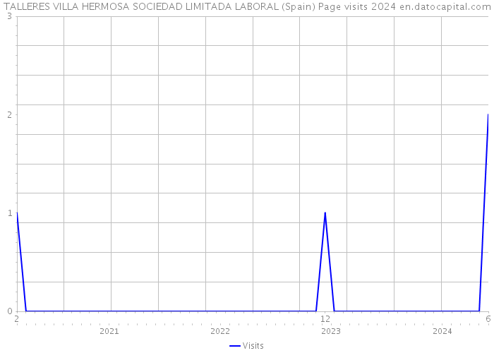 TALLERES VILLA HERMOSA SOCIEDAD LIMITADA LABORAL (Spain) Page visits 2024 