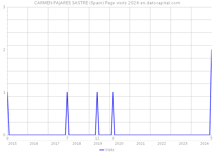 CARMEN PAJARES SASTRE (Spain) Page visits 2024 