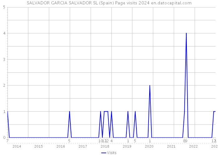 SALVADOR GARCIA SALVADOR SL (Spain) Page visits 2024 