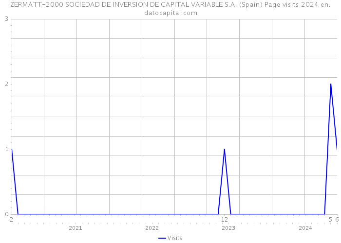 ZERMATT-2000 SOCIEDAD DE INVERSION DE CAPITAL VARIABLE S.A. (Spain) Page visits 2024 