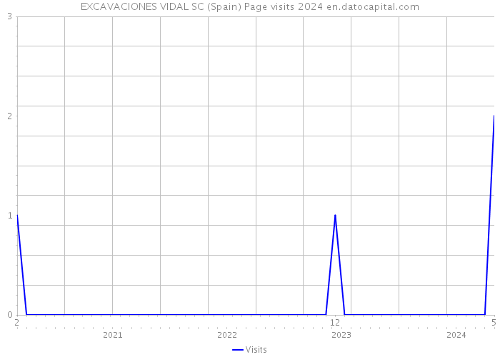 EXCAVACIONES VIDAL SC (Spain) Page visits 2024 