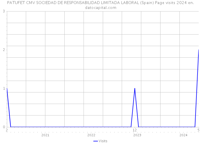 PATUFET CMV SOCIEDAD DE RESPONSABILIDAD LIMITADA LABORAL (Spain) Page visits 2024 