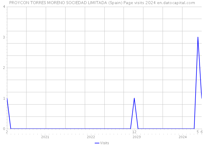 PROYCON TORRES MORENO SOCIEDAD LIMITADA (Spain) Page visits 2024 