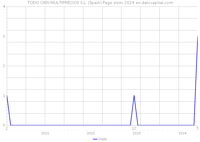 TODO CIEN MULTIPRECIOS S.L. (Spain) Page visits 2024 
