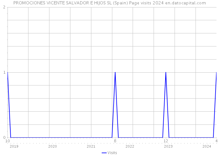 PROMOCIONES VICENTE SALVADOR E HIJOS SL (Spain) Page visits 2024 